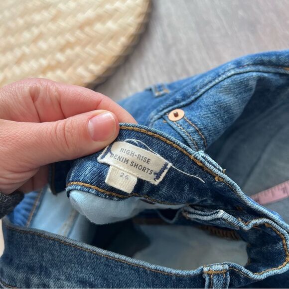 Madewell high rise denim shorts‎ women’s size 26 - Picture 9 of 9